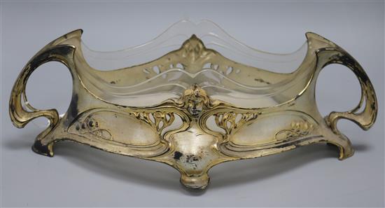 A W.M.F. Art Nouveau style centrepiece length 42cm